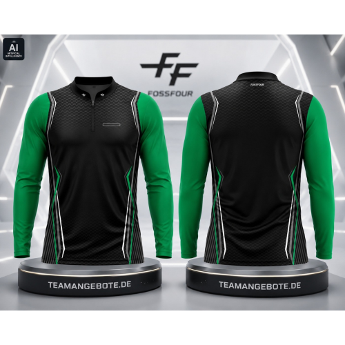 Shirt langarm Railings Green