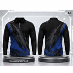 Shirt langarm Retina Blue