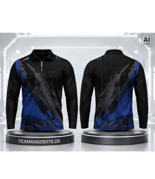 Shirt langarm Retina Blue