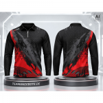 Shirt langarm Retina Red