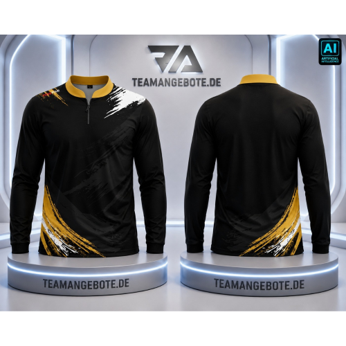Shirt langarm Wien Black/Gold