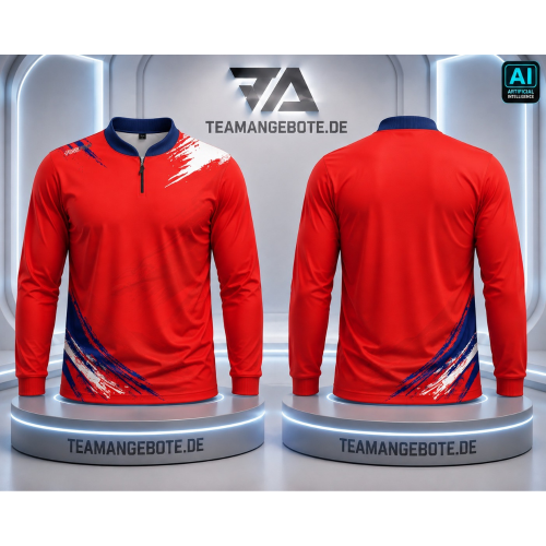 Shirt langarm Wien Red