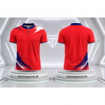 Billard/Dart Poloshirt Wien Rot / Royal Blau Billard/Dart Poloshirt Wien Rot / Royal Blau