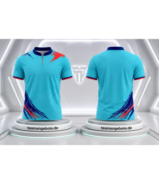 Billard/Dart Poloshirt Wien Sky