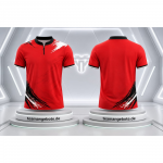 Billard/Dart Poloshirt Wien Rot / Schwarz Billard/Dart Poloshirt Wien Rot / Schwarz