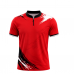 Billard/Dart Poloshirt Wien Rot / Schwarz