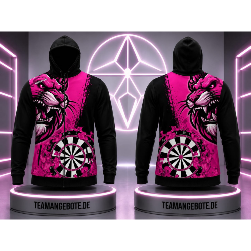 Dart Hoodiejacke Lion Africa Pink