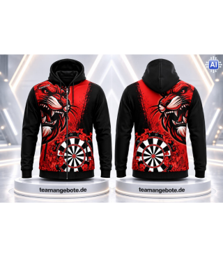 Dart Hoodiejacke Lion Africa Red