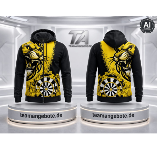 Dart Hoodiejacke Lion Africa Yellow