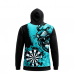 Dart Hoodiejacke Lion Africa Turquise