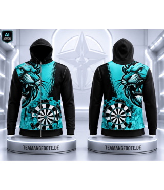 Dart Hoodiejacke Lion Africa Turquise
