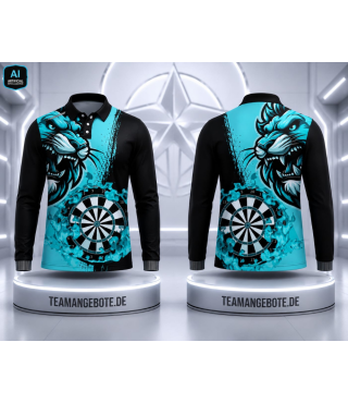 Longsleeve Shirt Lion Africa Turquise