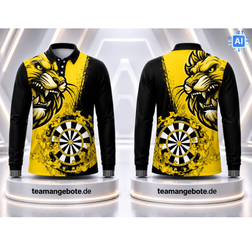 Longsleeve Shirt Lion Africa Yellow