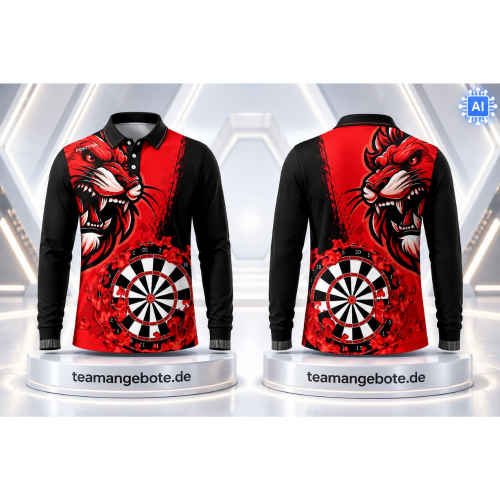 Longsleeve Shirt Lion Africa Red