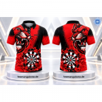 Poloshirt Lion Africa Red