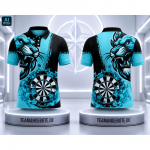 Poloshirt Lion Africa Turquise