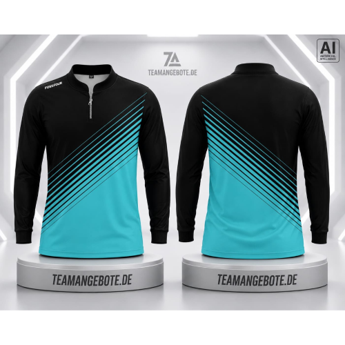 Shirt langarm 111 Turquoise