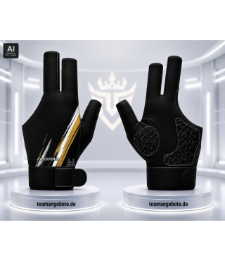 BILLARDHANDSCHUH 333 Black/Gold BILLARDHANDSCHUH 333 Black/Gold