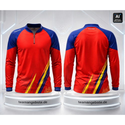 Shirt langarm 333 Red/Royal Shirt langarm 333 Red/Royal