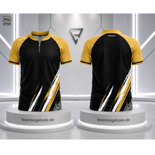 Poloshirt 333 Black/Gold