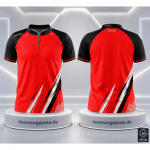 Poloshirt 333 Red/Black