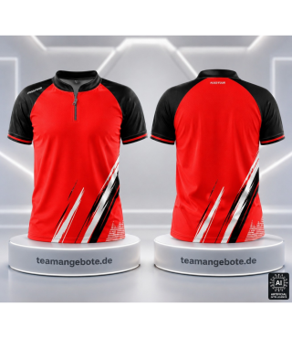 Poloshirt 333 Red/Black