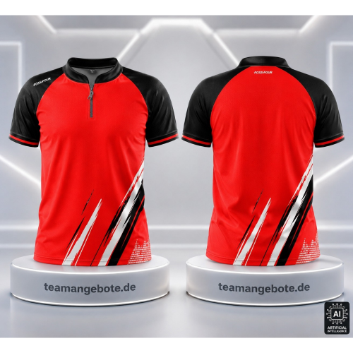 Poloshirt 333 Red/Black