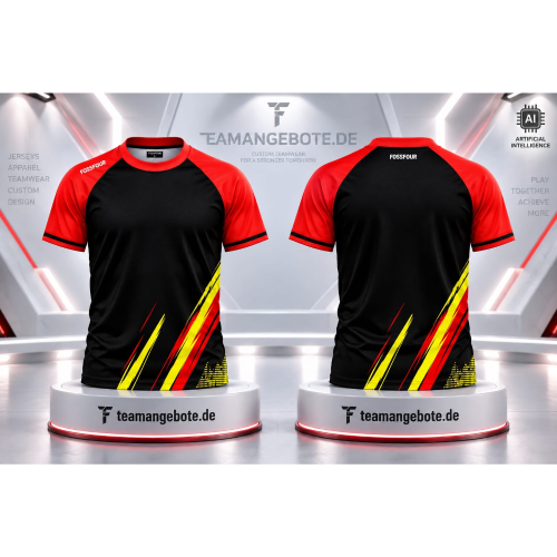 WARM UP SHIRT 333 Black/Red