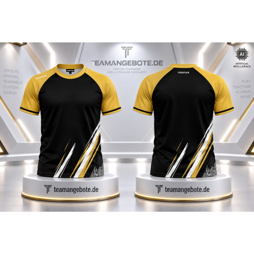 WARM UP SHIRT 333 Black/Gold WARM UP SHIRT 333 Black/Gold