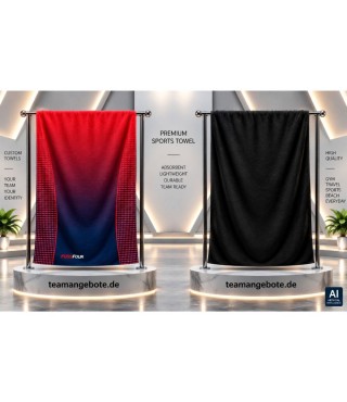 FossFour Handtuch 444 Navy/Red