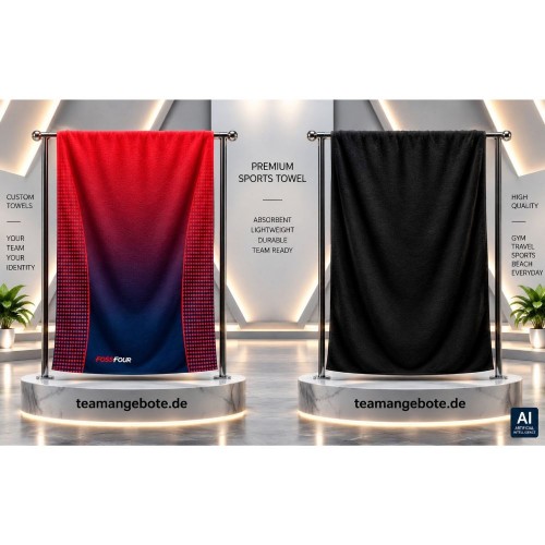FossFour Handtuch 444 Navy/Red FossFour Handtuch 444 Navy/Red