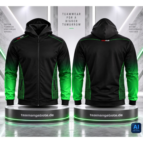FossFour Billard Hoodiejacke 444 Green