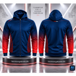 FossFour Billard Hoodiejacke 444 Navy/Red