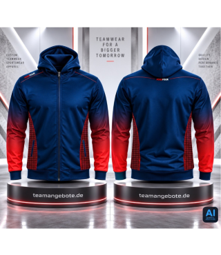 FossFour Billard Hoodiejacke 444 Navy/Red
