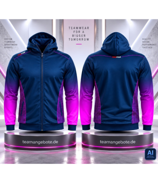 FossFour Billard Hoodiejacke 444 Navy/Pink