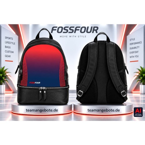 Rucksack FossFour 444 Red/Blue Rucksack FossFour 444 Red/Blue