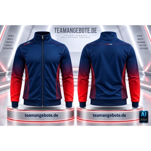 Billard/Dart Jacke 444 Royal/Red