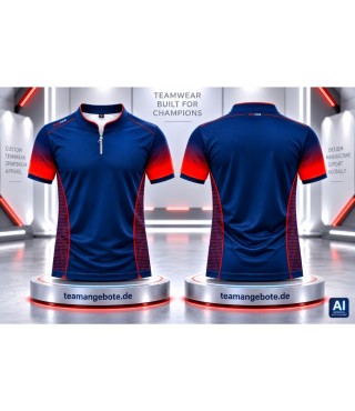 Poloshirt 444 Royal/Red Poloshirt 444 Royal/Red