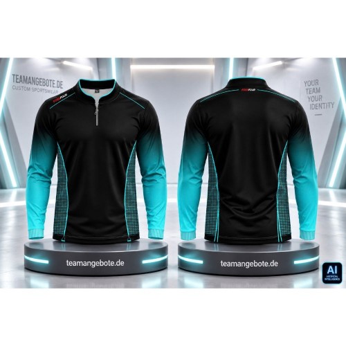 Shirt langarm 444 Turquoise