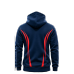 FossFour Hoodiejacke 666 Royal/Red