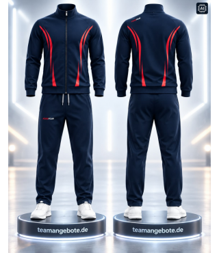 Trainingsanzug 666 Royal/Red