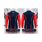Langarmshirt 666 Royal/Red