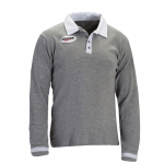 Top Angebot! Dragonsport Langarm Poloshirt Grey