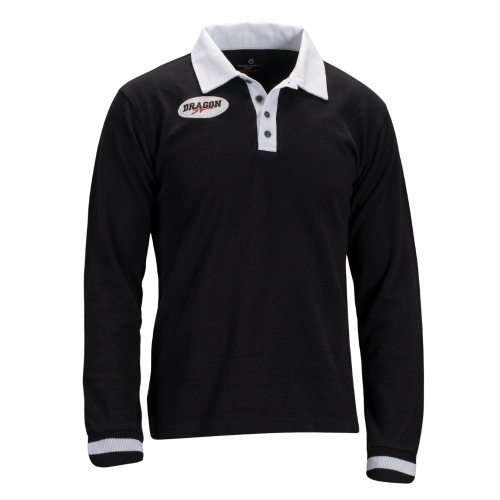 Top Angebot! Dragonsport Langarm Poloshirt Black