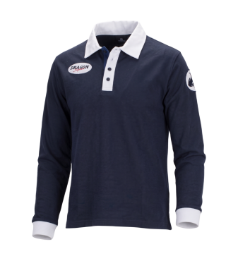 Top Angebot! Dragonsport Langarm Poloshirt Navy