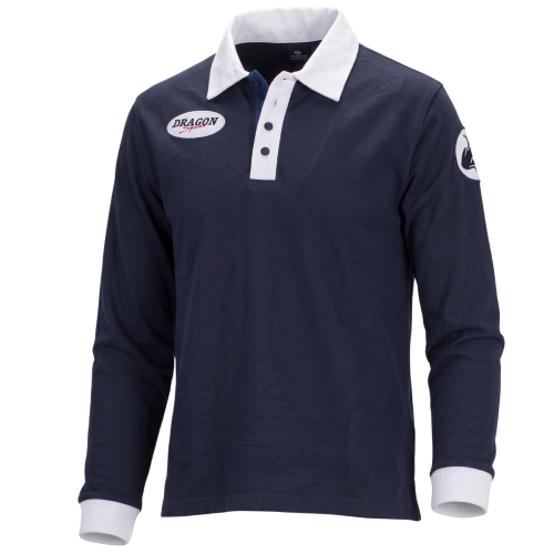 Top Angebot! Dragonsport Langarm Poloshirt Navy