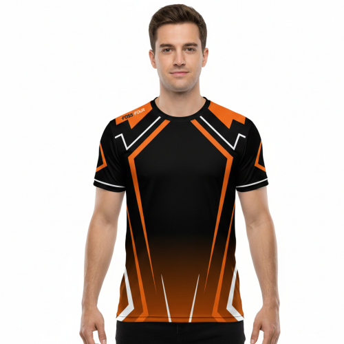 E Sport Shirt Orange Juice von Foss Four (Personalisierbar) E Sport Shirt Orange Juice von Foss Four (Personalisierbar)