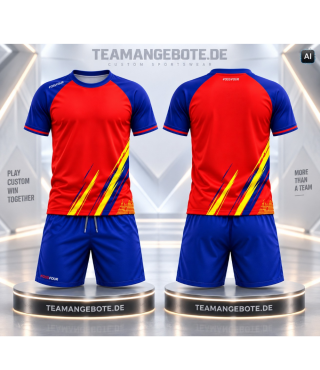 FossFour Trikot-Set 333 Royal/Red