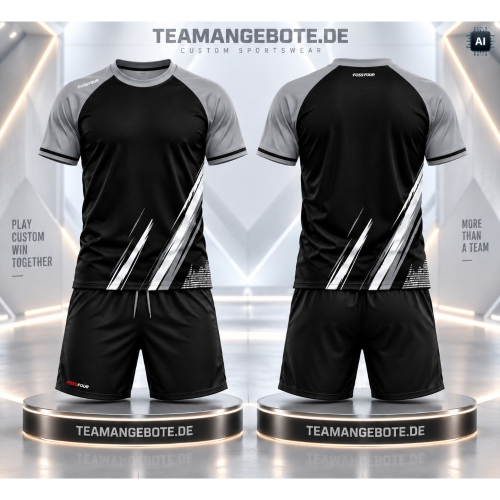 FossFour Trikot-Set 333 Black/Grey FossFour Trikot-Set 333 Black/Grey