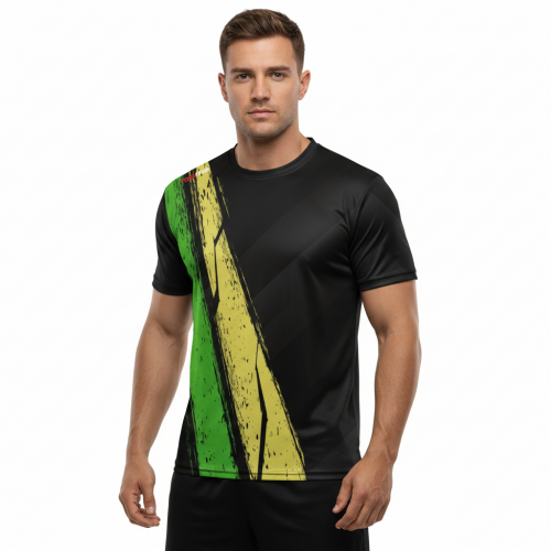 Billardshirt REKEN green-yellow